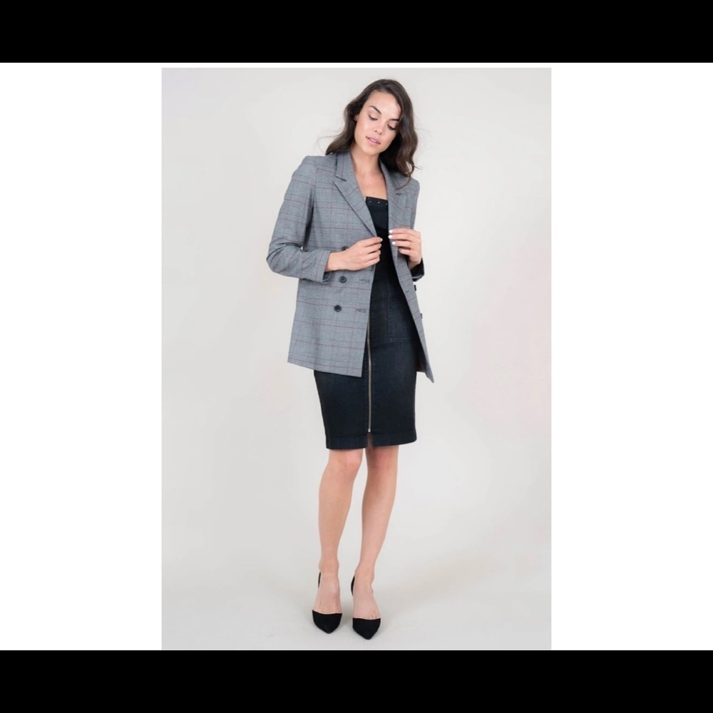 Level 99 Irina Plaid‎ Blazer Sz XS